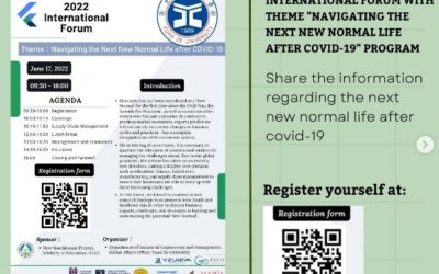 Call for 2022 International Forum with theme “Navigating the Next New Normal Life After Covid-19” Program
