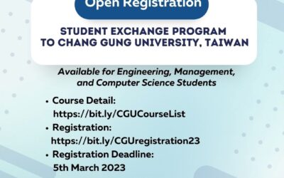Student Exchange Program to Chang Gung University
