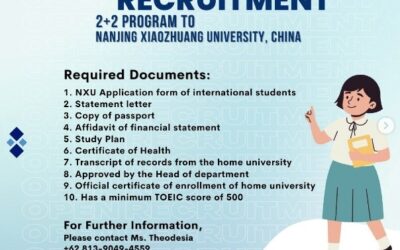 Scholarship 2+2 Program to Nanjing Xiaozhuang University, China