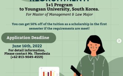 1+1 Program to Youngsan University, South Korea